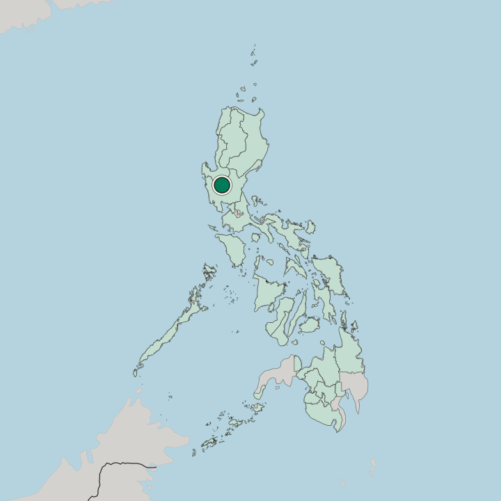 Map showing Tarlac City — In Philippines