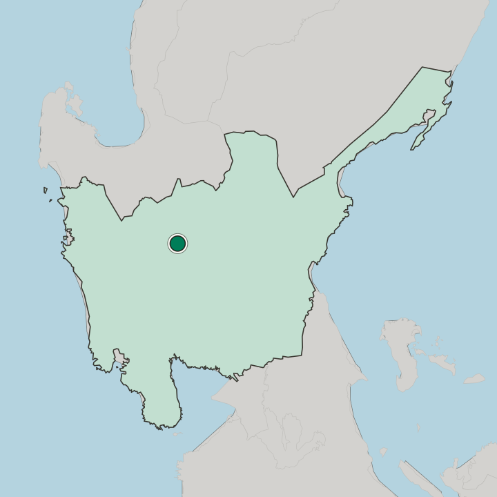 Map showing Tarlac City — In Central Luzon