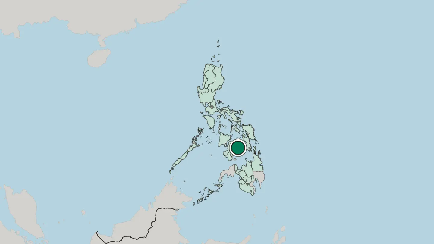 Map of Cebu City in Philippines