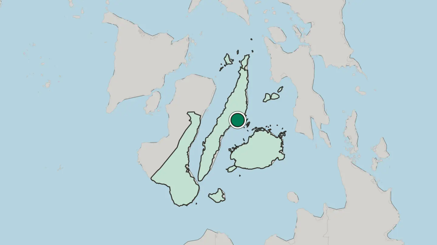 Map of Cebu City in Philippines