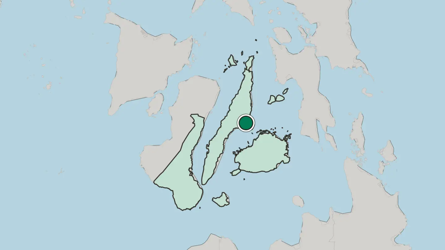 Map of Lapu-Lapu City in Philippines
