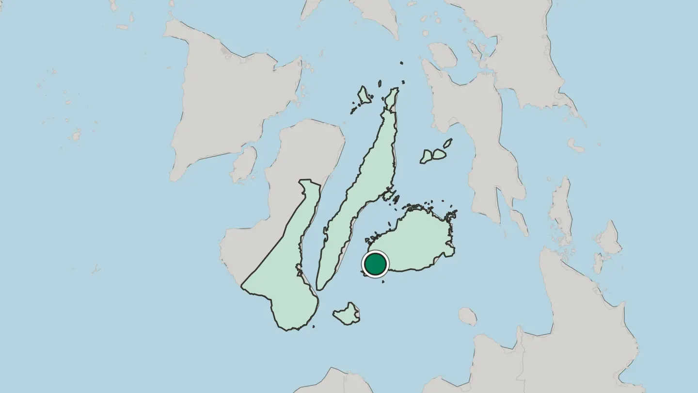 Map of Tagbilaran City in Philippines
