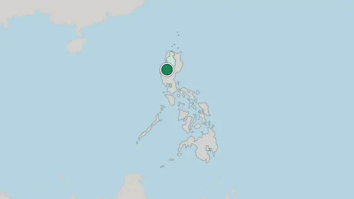 Map of Baguio in Philippines