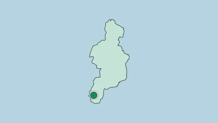 Map of Baguio in Philippines