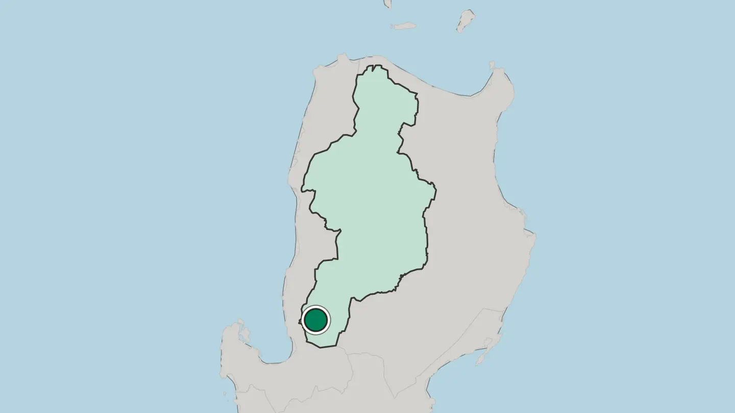 Map of Baguio in Philippines