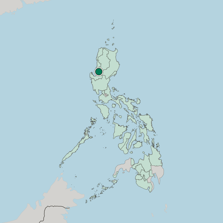 Map showing La Trinidad — In Philippines