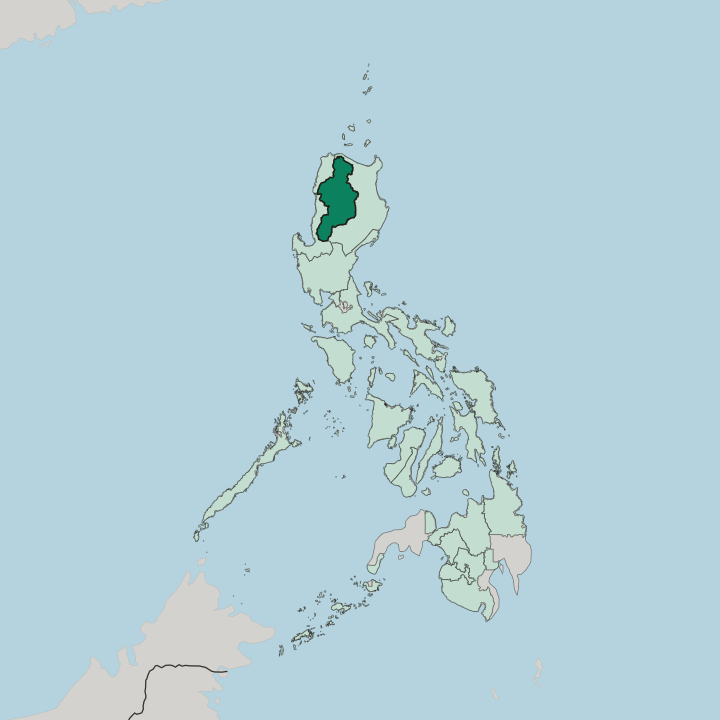 Map showing Cordillera Administrative Region — In Philippines
