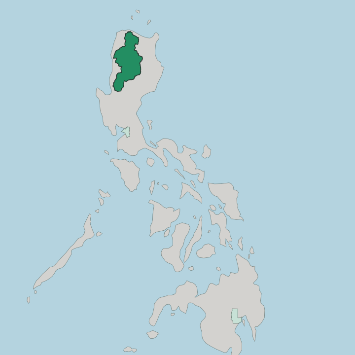 Map showing Cordillera Administrative Region — In Philippines