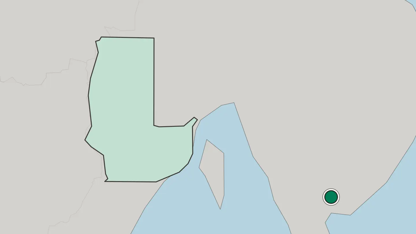 Map of Mati in Philippines
