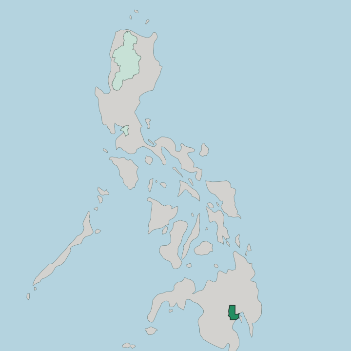 Map showing Davao — In Philippines