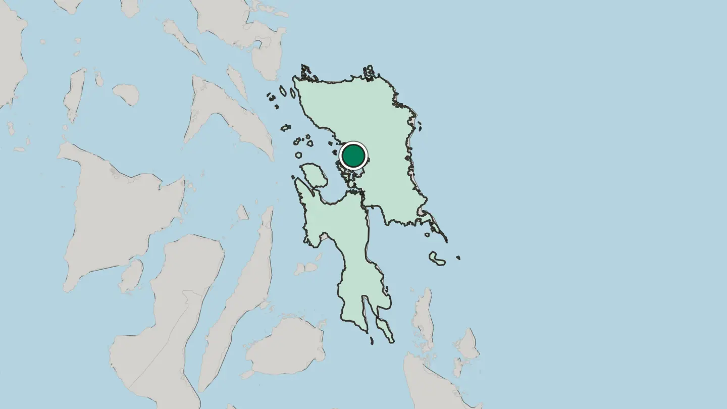 Map of Catbalogan in Philippines