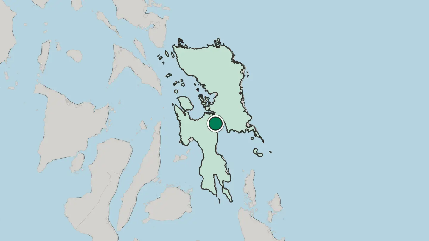Map of Tacloban in Philippines