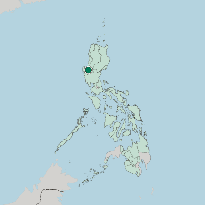 Map showing Dagupan — In Philippines