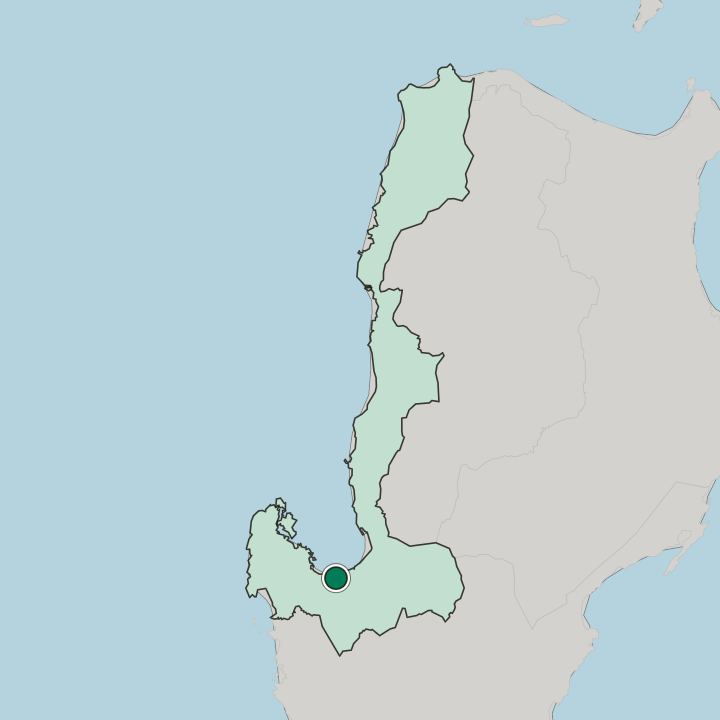 Map showing Lingayen — In Ilocos