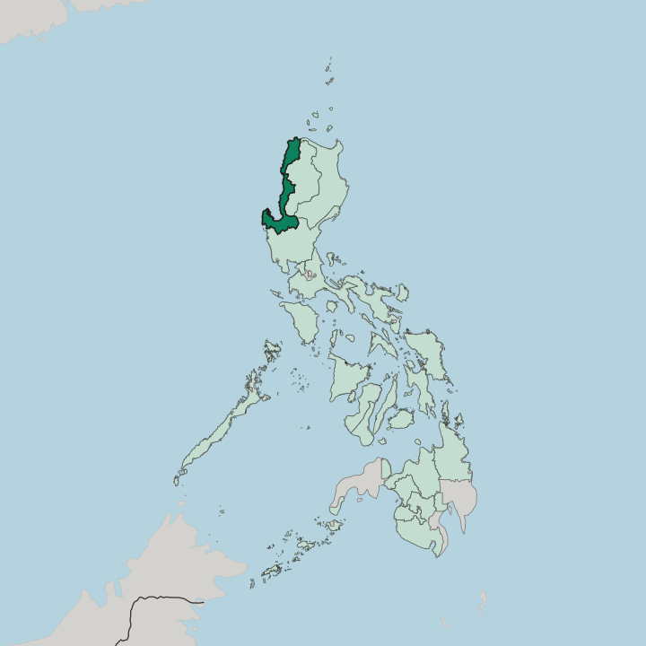 Map showing Ilocos — In Philippines