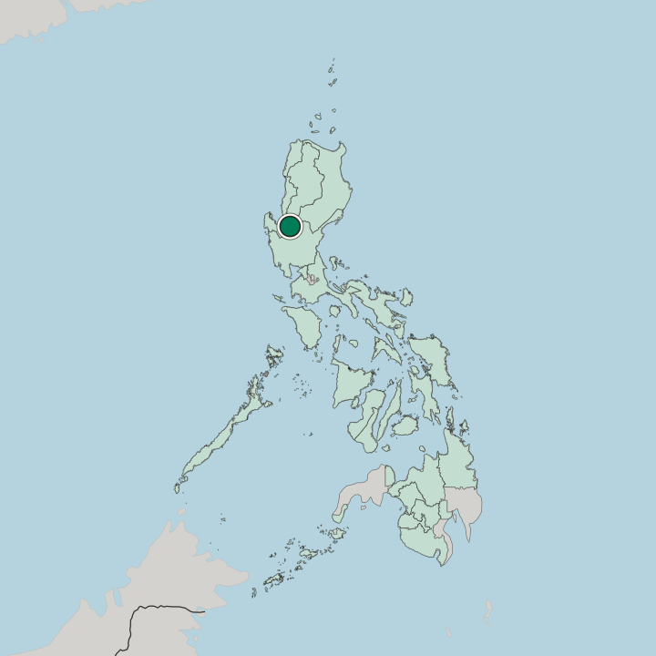 Map showing Urdaneta — In Philippines