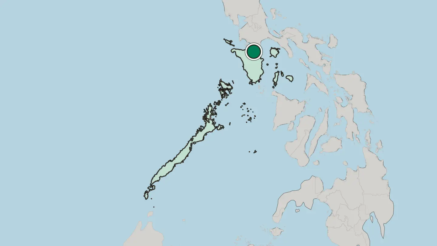 Map of Calapan in Philippines