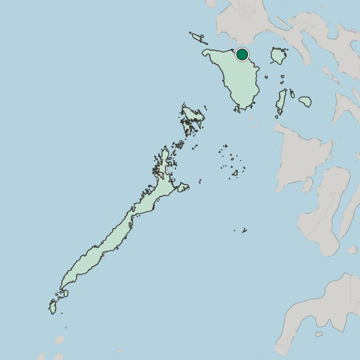 Map showing Calapan — In Mimaropa