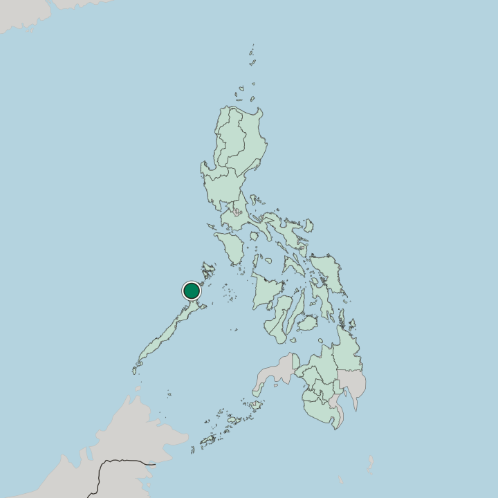Map showing El Nido — In Philippines