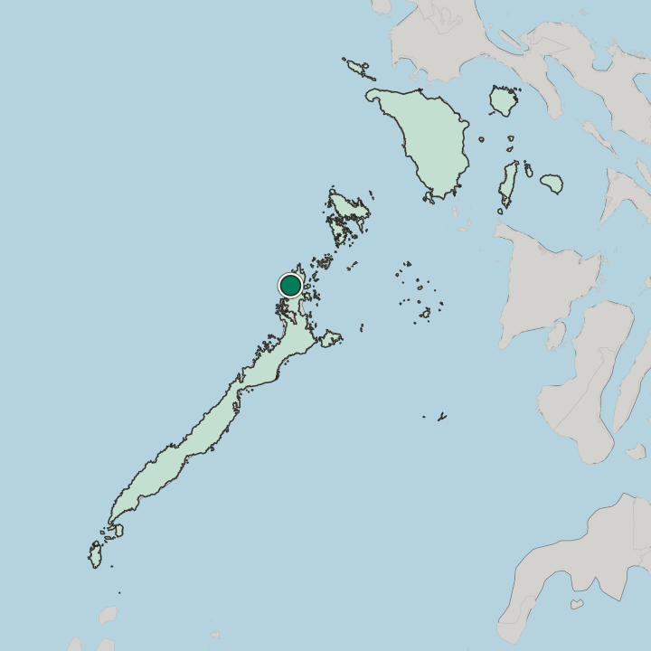 Map showing El Nido — In Mimaropa