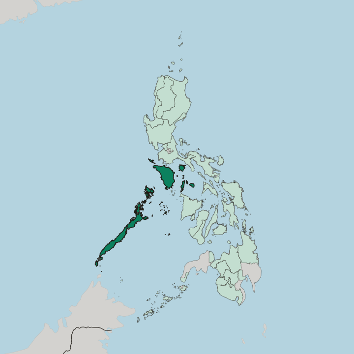 Map showing Mimaropa — In Philippines