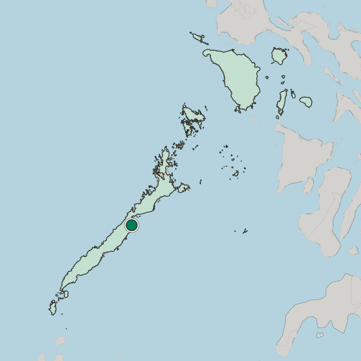 Map showing Puerto Princesa — In Mimaropa