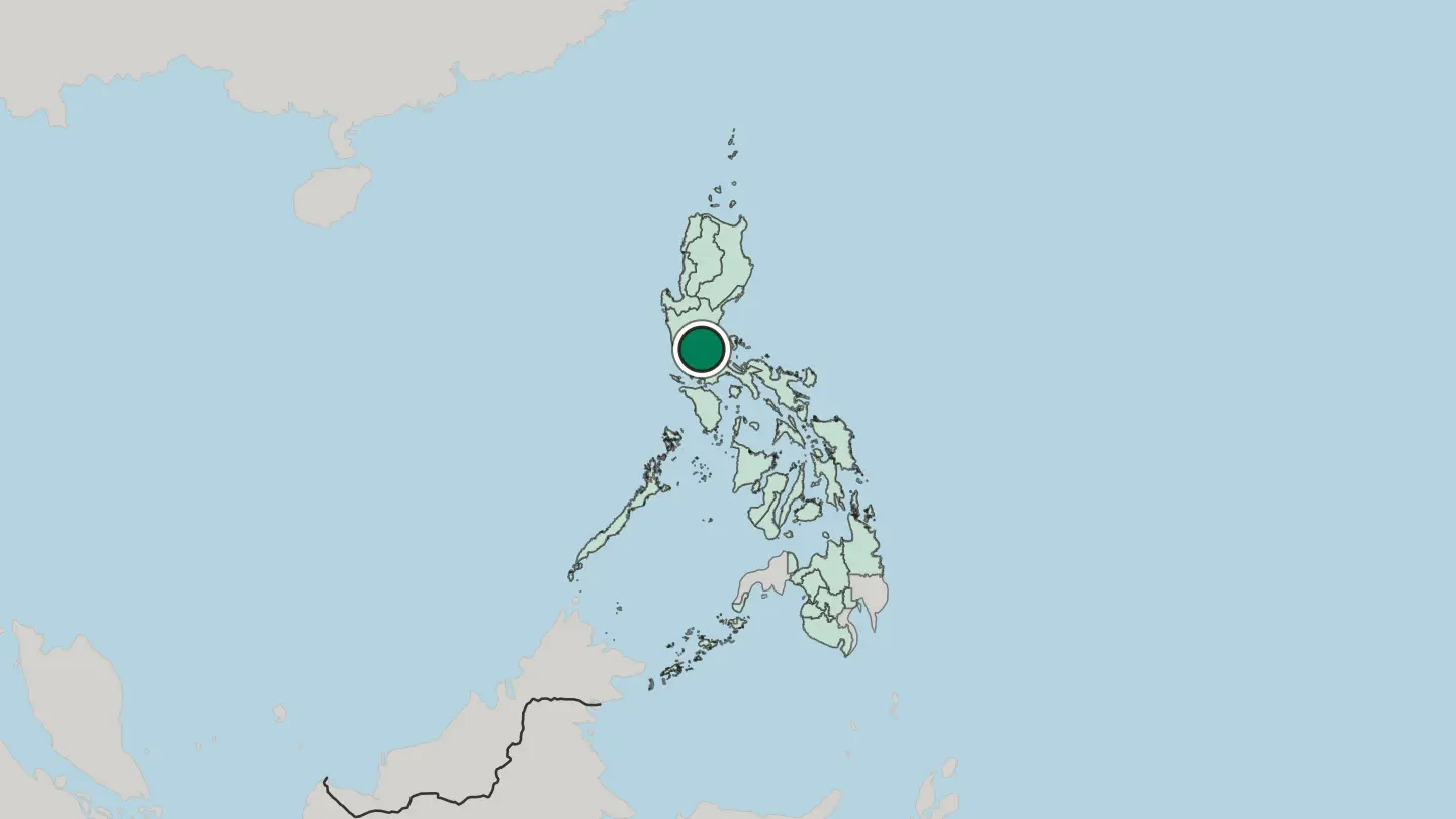 Map of Caloocan in Philippines