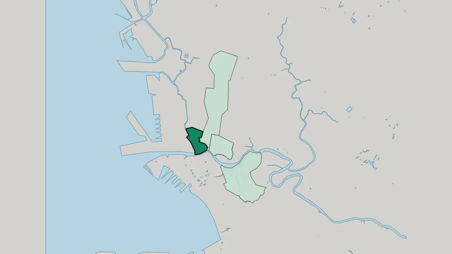 Map of Binondo in Manila