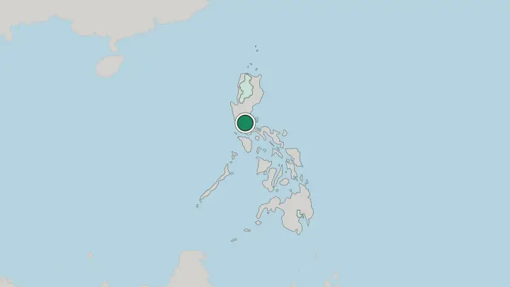 Map of Manila in Philippines