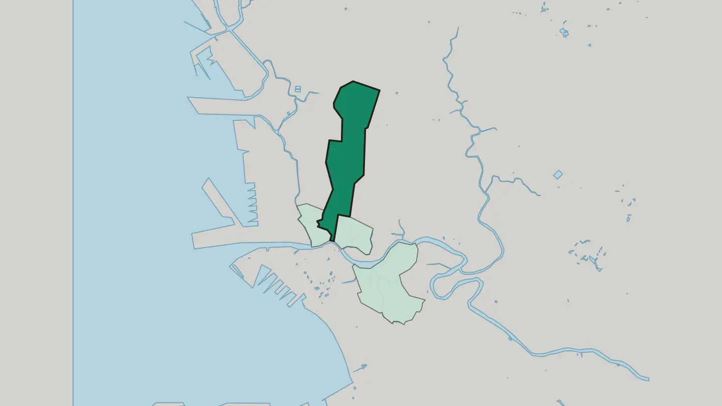 Map of Santa Cruz in Manila