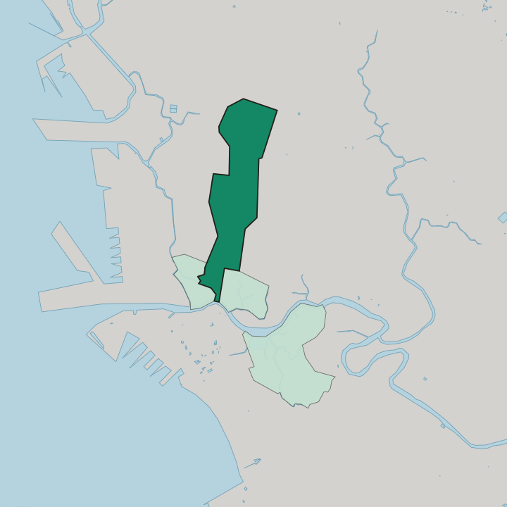 Map showing Santa Cruz — In Manila