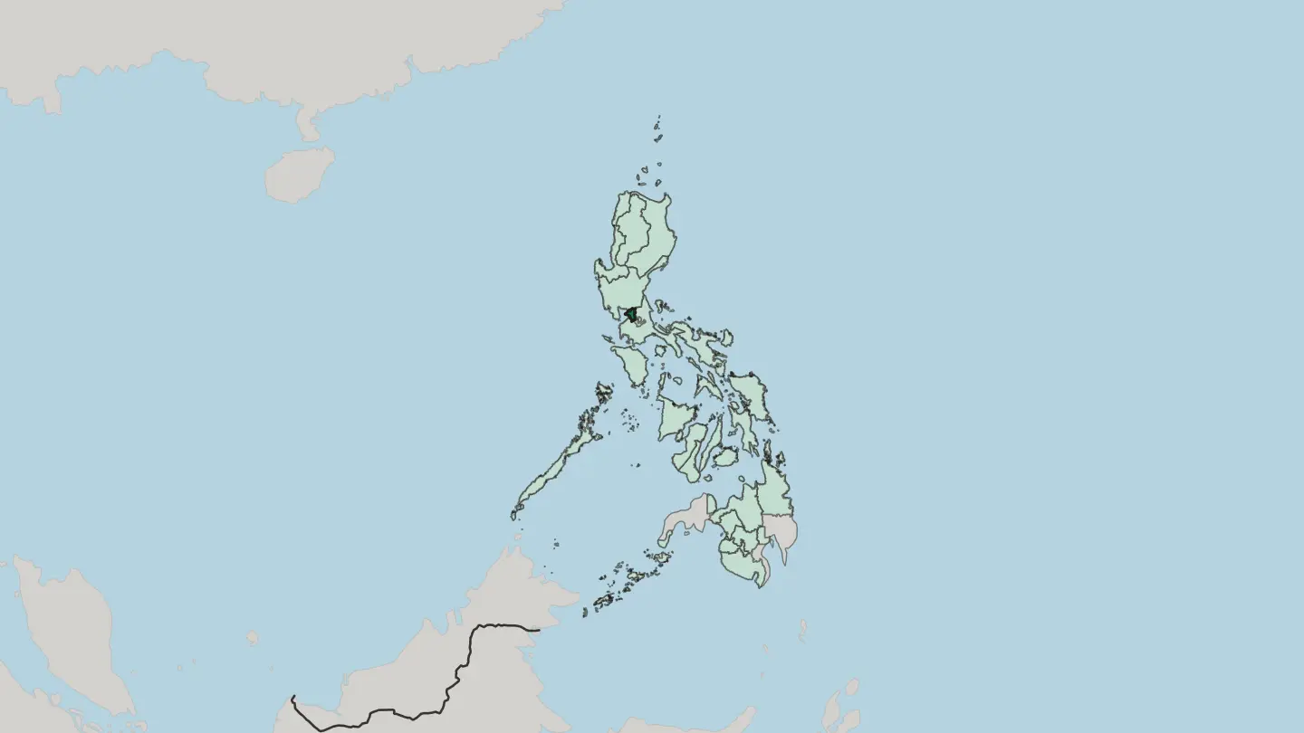 Map of National Capital Region in Philippines