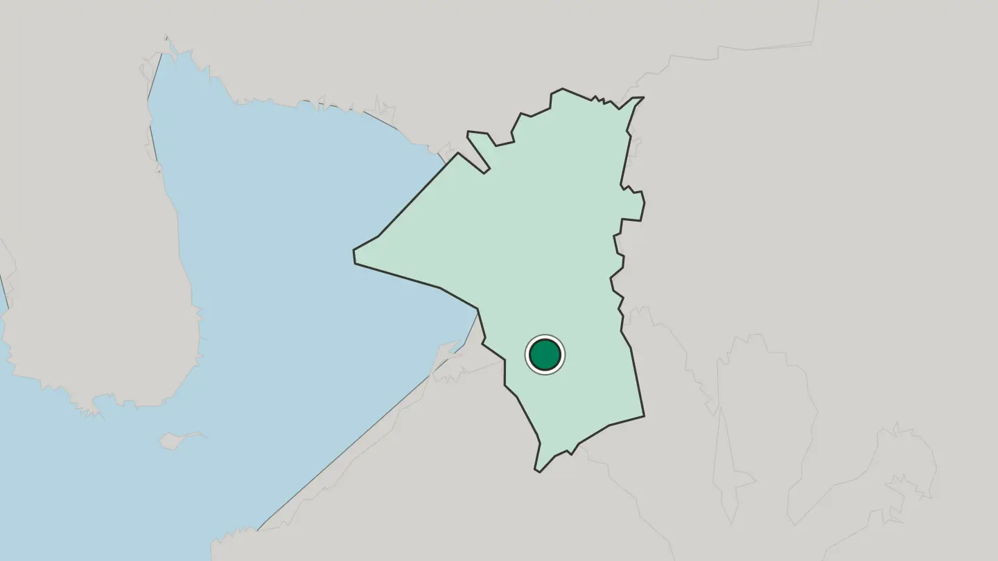 Map of Paranaque City in Philippines