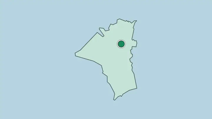 Map of Quezon City in Philippines