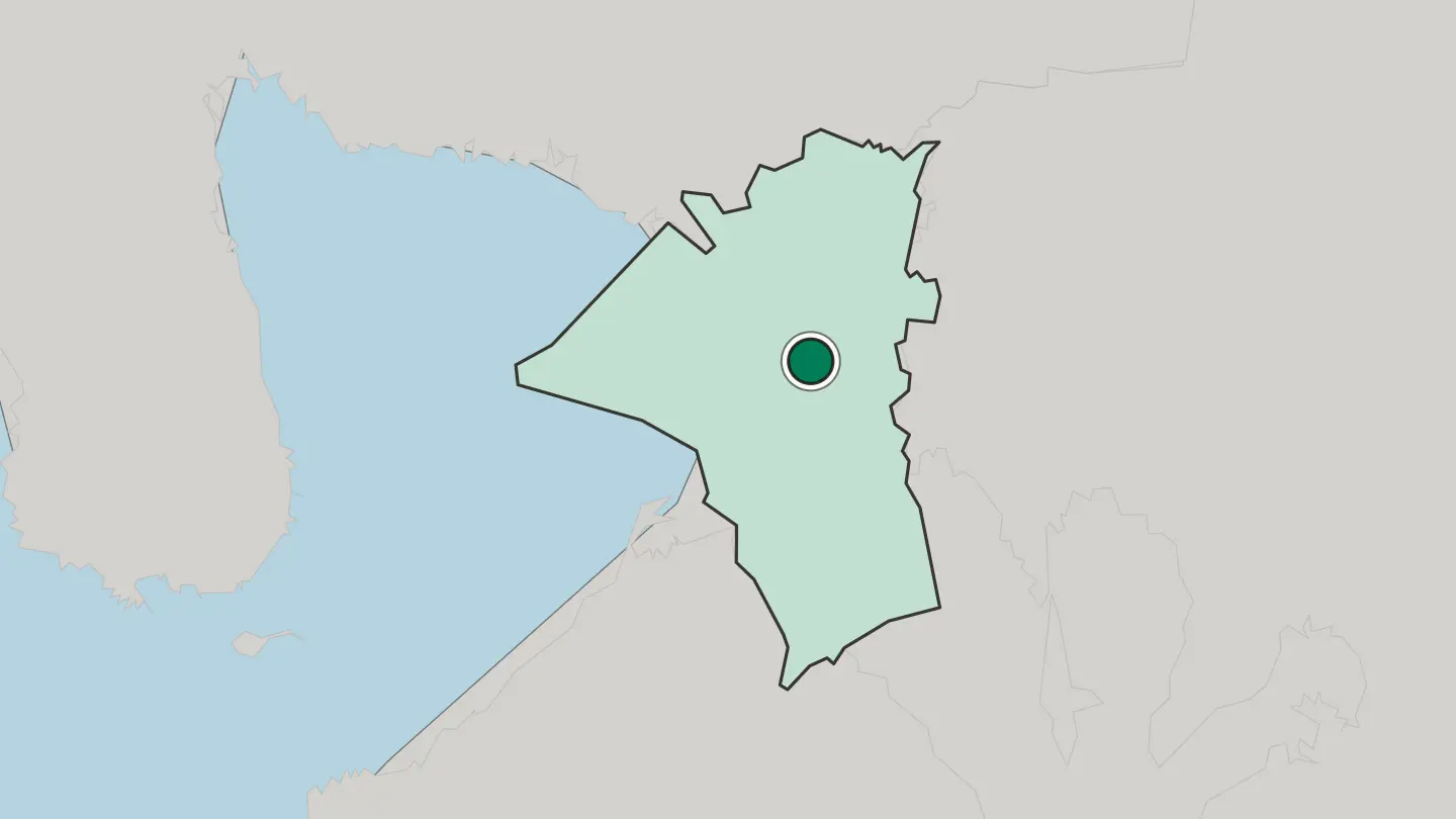 Map of San Juan in Philippines