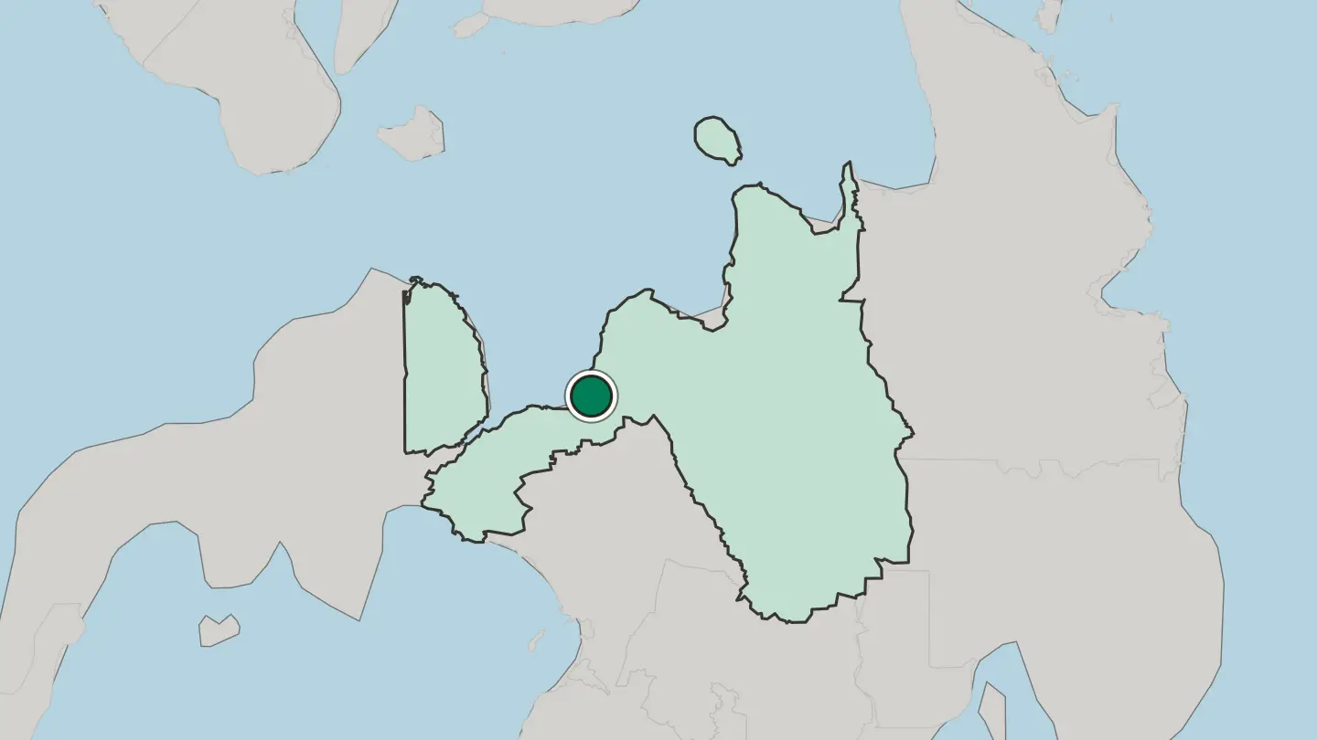 Map of Iligan in Philippines