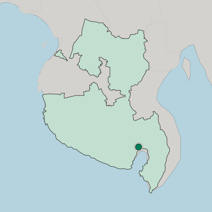 Map showing General Santos — In Soccsksargen