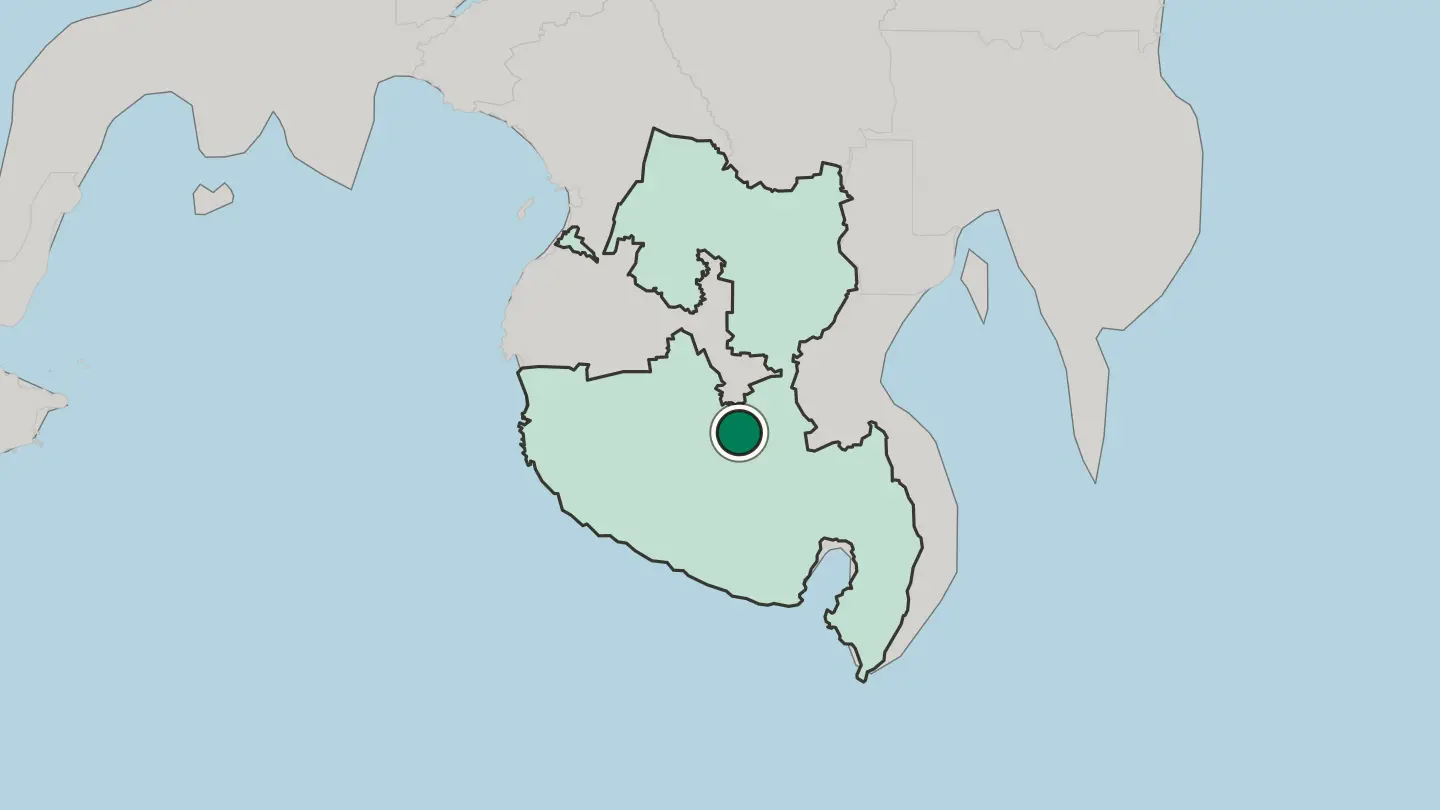 Map of Koronadal in Philippines