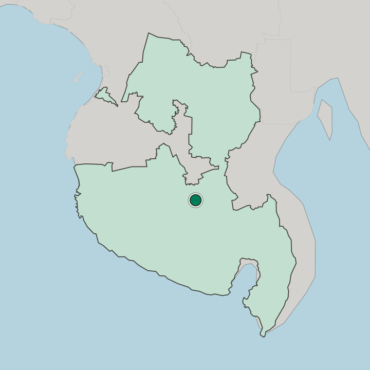 Map showing Koronadal — In Soccsksargen