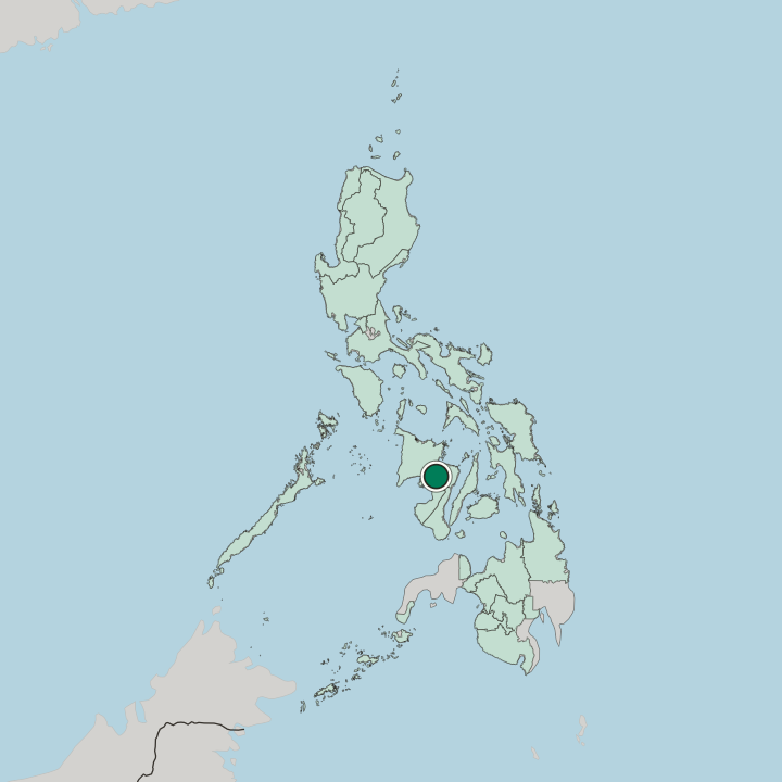 Map showing Bacolod City — In Philippines