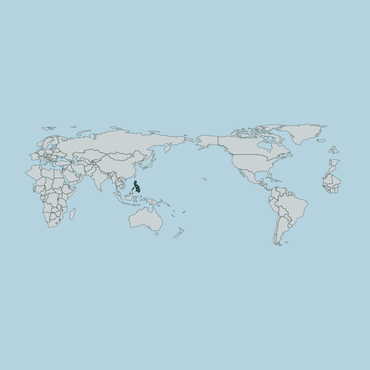 Map showing Philippines — Worldwide