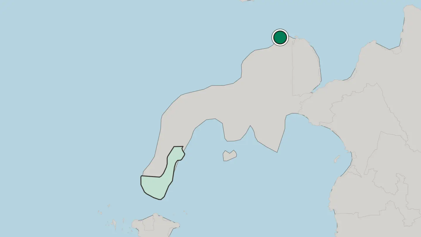 Map of Dapitan in Philippines