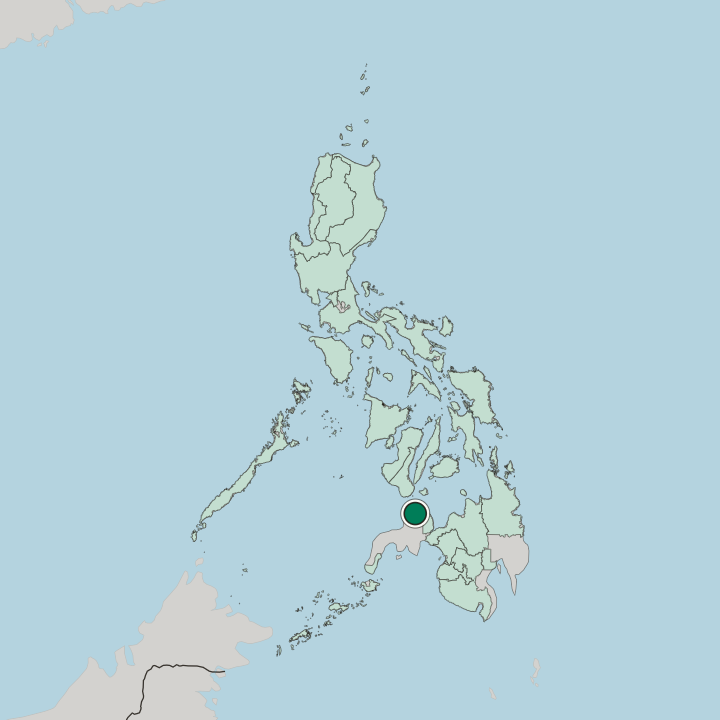 Map showing Dipolog — In Philippines