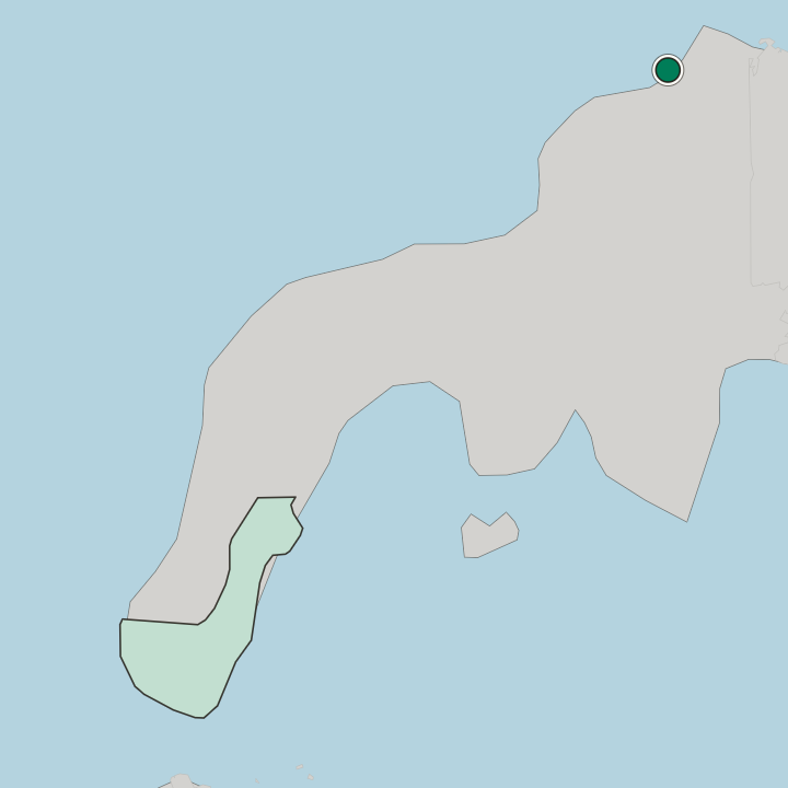 Map showing Dipolog — In Zamboanga Peninsula