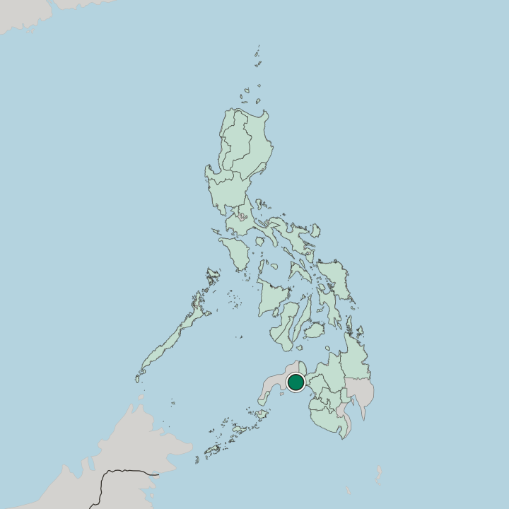 Map showing Pagadian — In Philippines