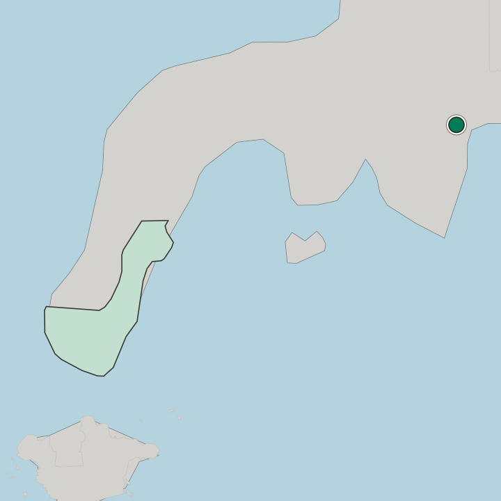 Map showing Pagadian — In Zamboanga Peninsula