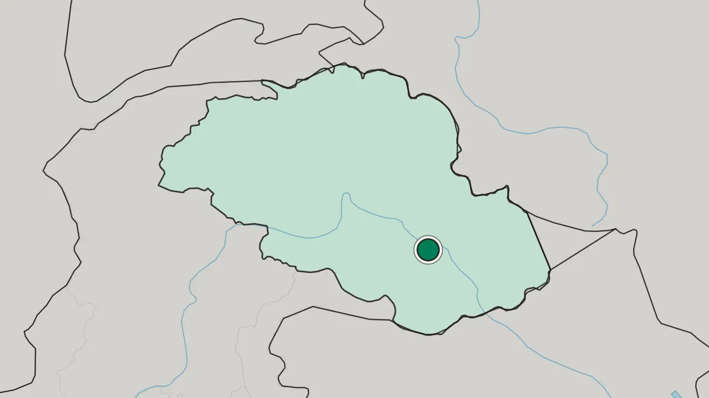 Map of Skardu in Pakistan