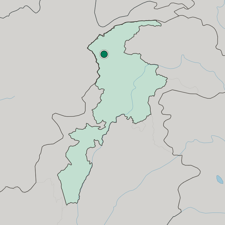 Map showing Chitral — In Khyber Pakhtunkhwa Province