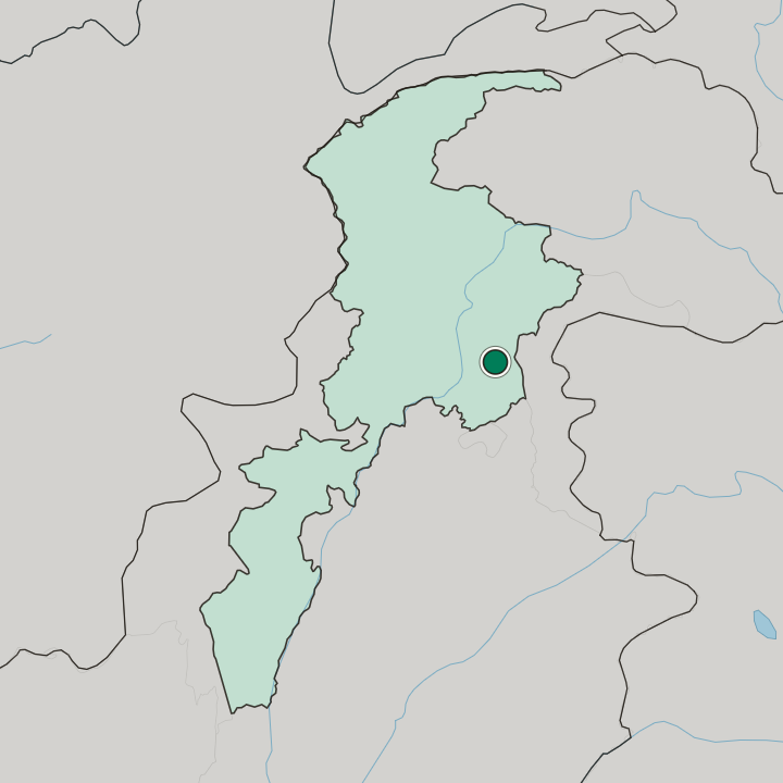 Map showing Mansehra — In Khyber Pakhtunkhwa Province