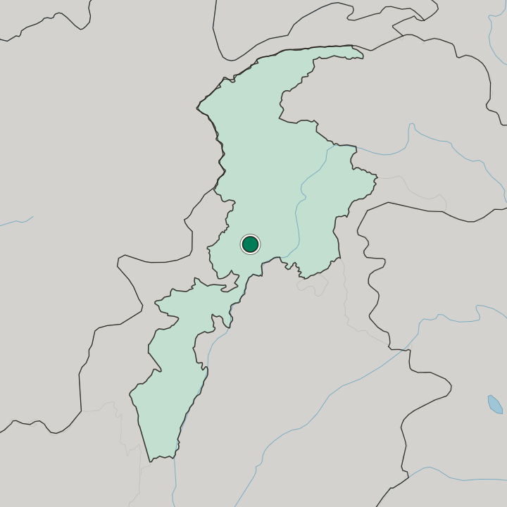 Map showing Mardan — In Khyber Pakhtunkhwa Province